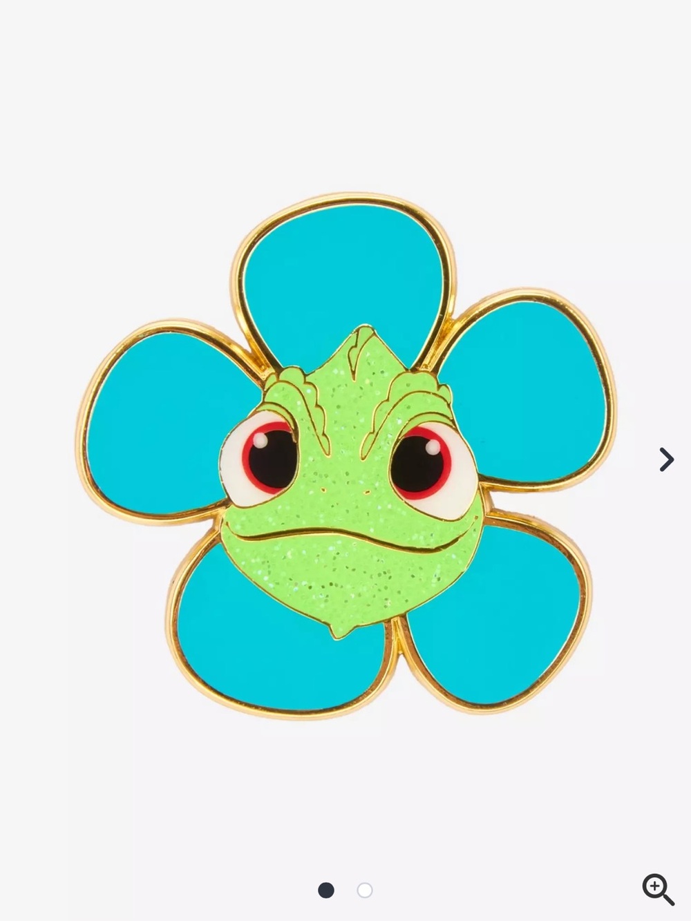 Loungefly Disney Tangled Pascal Flower Color Changing Enamel Pin